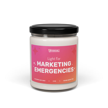 In Social "In Scents":  Marketing Emergencies (Soy Candle)