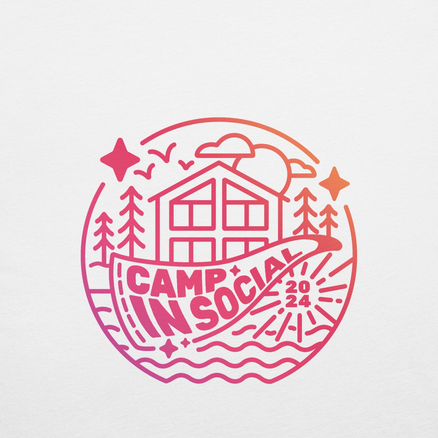 In Social Unisex 'Camp In Social 2024' (White)