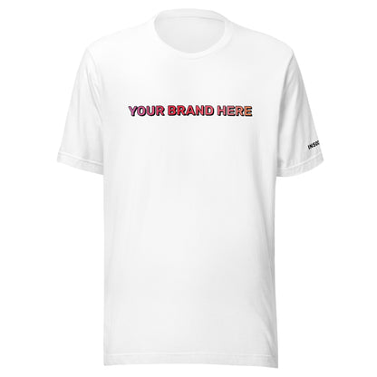 In Social "Your Brand Here" Unisex T-Shirt (White)