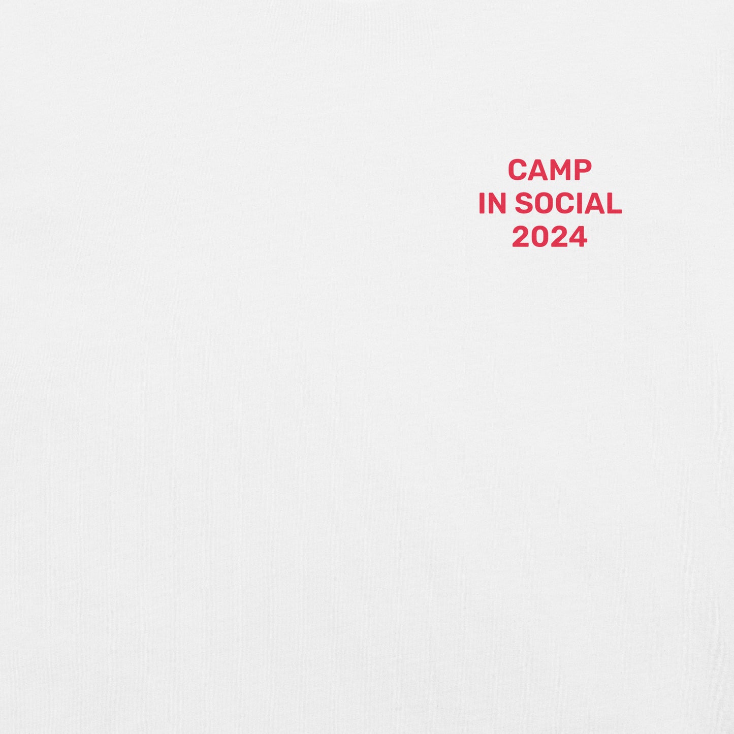 In Social Unisex 'Camp In Social 2024' (White)