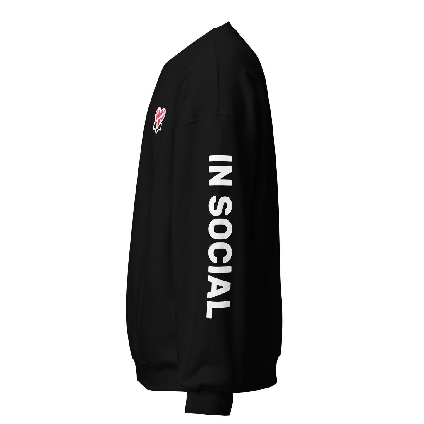 In Social Unisex Logo Sweatshirt (Black)