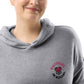 Working In Social Embroidered Sueded Hoodie (Unisex)
